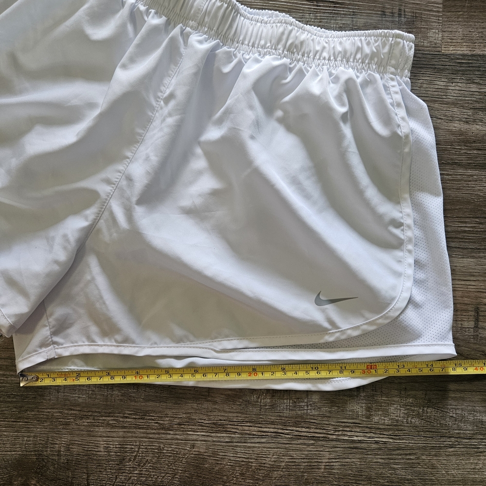 Nike Tempo White Dri-FIT Athletic Running Shorts - Picture 3 of 9